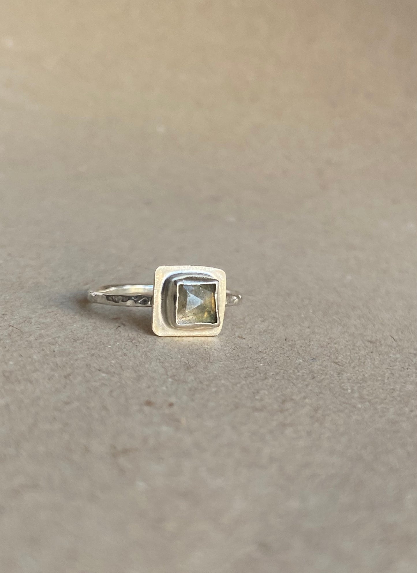 Squared Labradorite Ring - Maggie Alagna | Artisan Jewelry