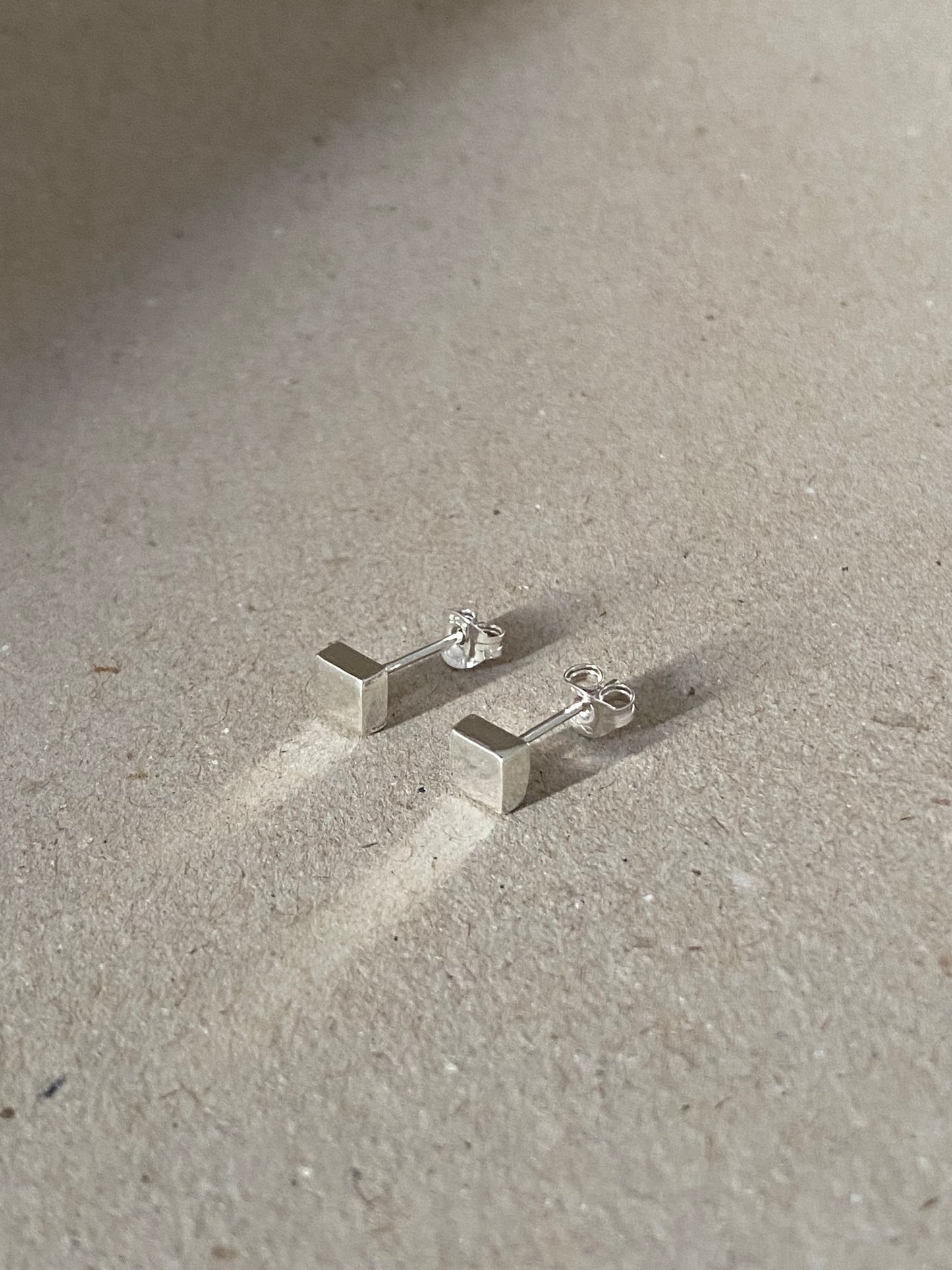 Smooth Square Studs - Maggie Alagna | Artisan Jewelry