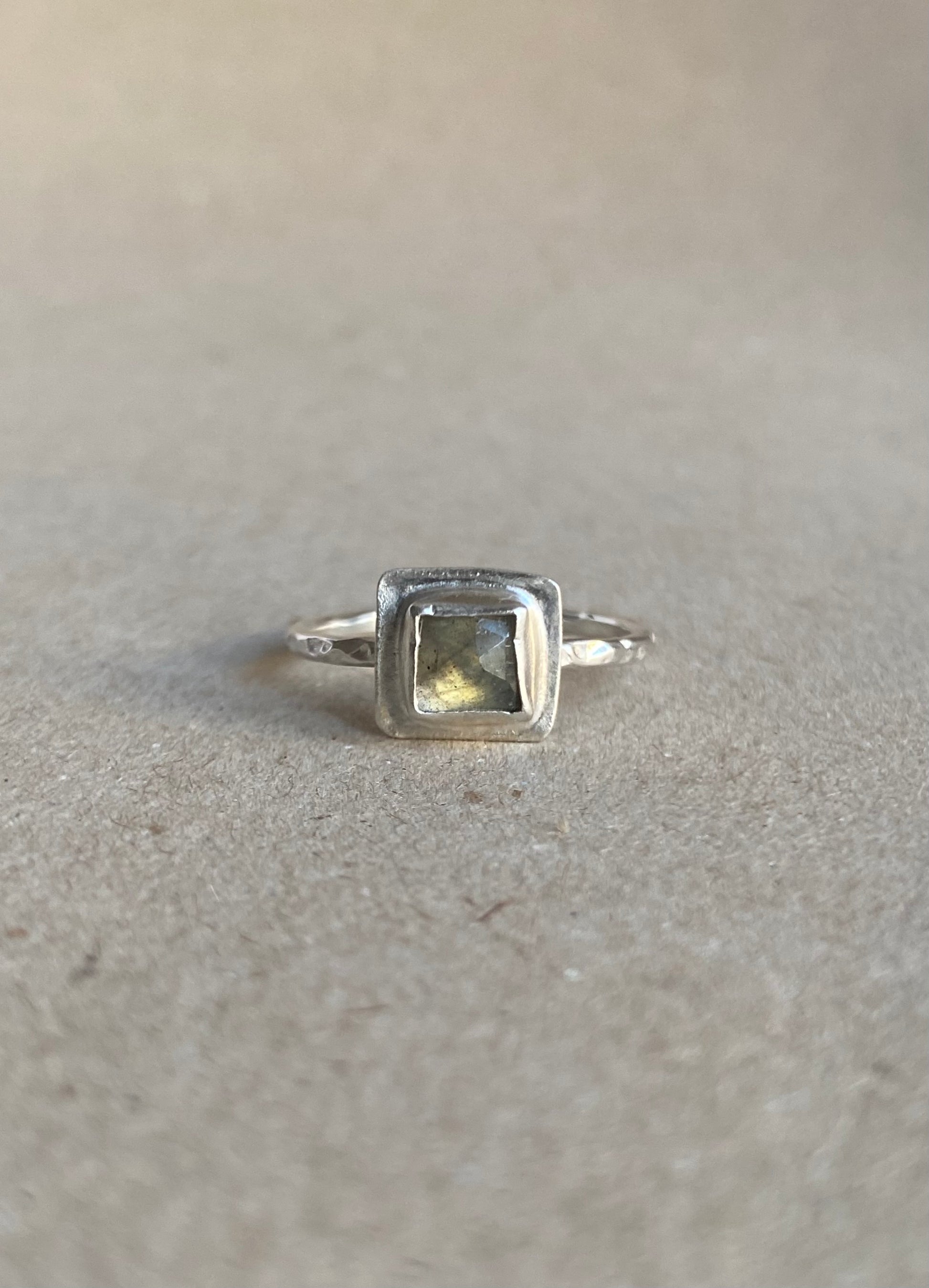 Squared Labradorite Ring - Maggie Alagna | Artisan Jewelry