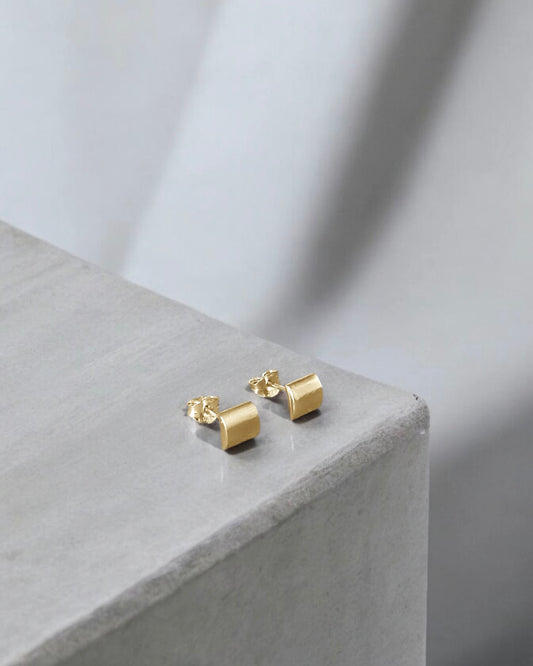 Gold D Studs