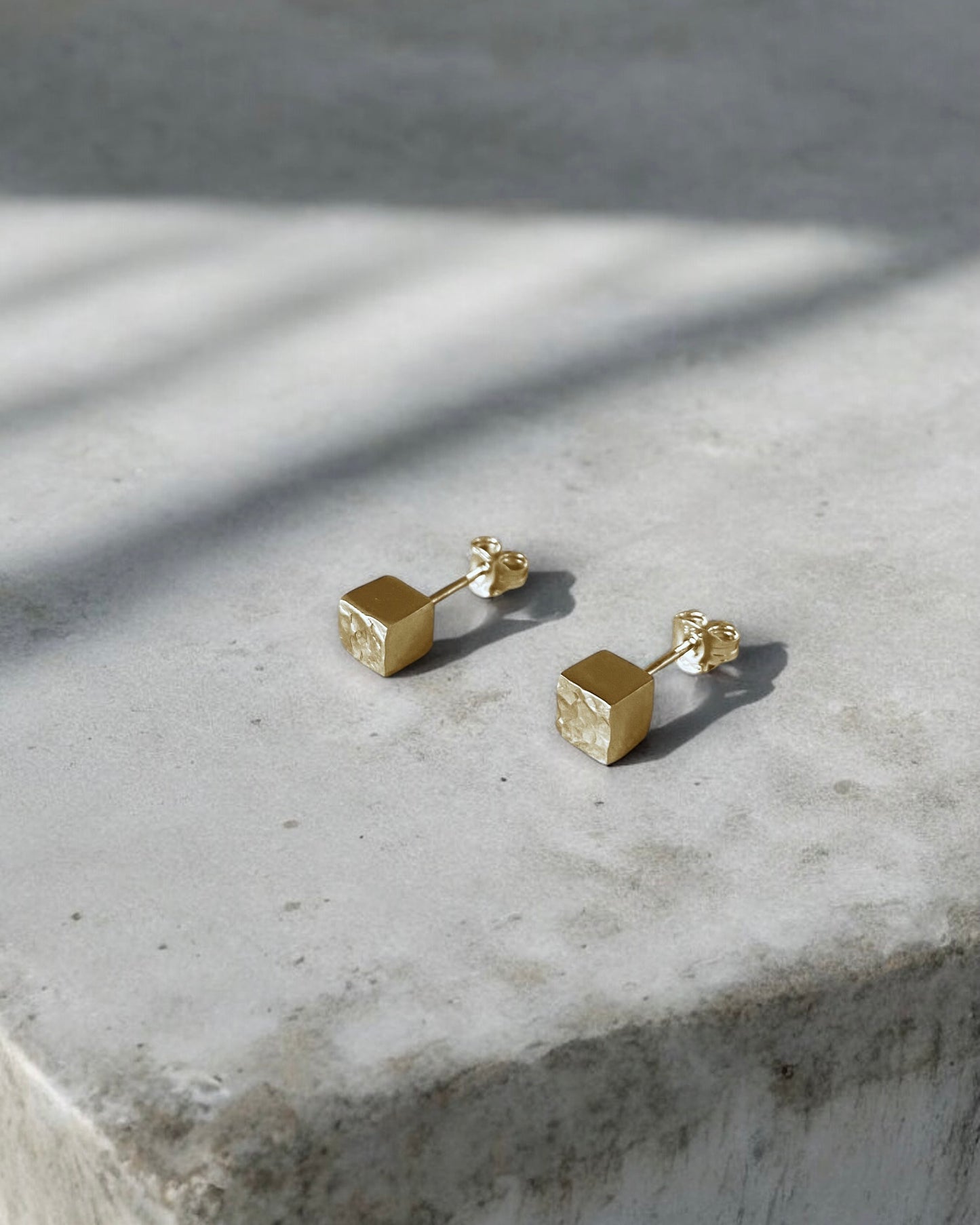 Pendientes Cubo M Oro