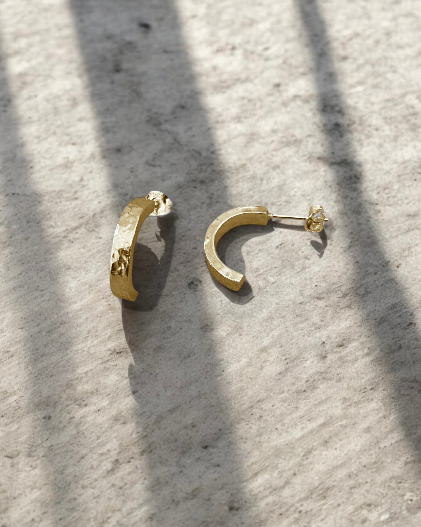 Gold Half Hoops S