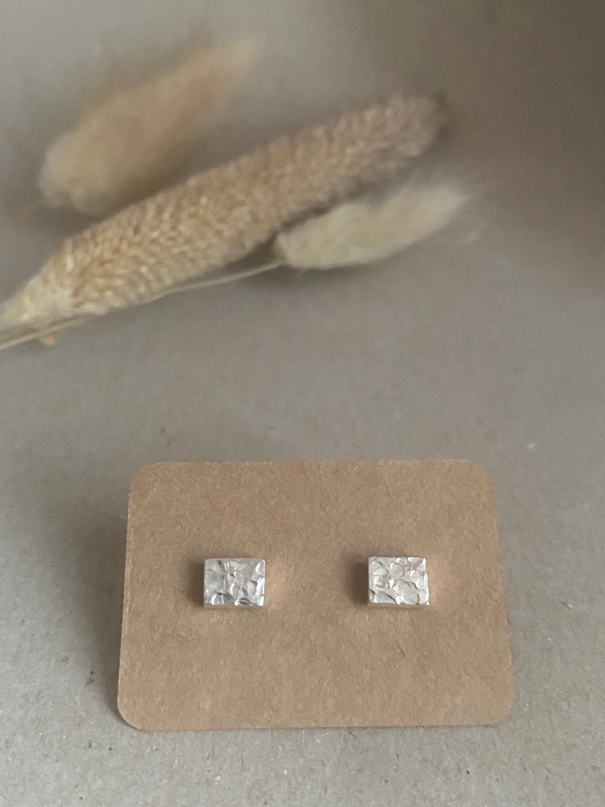 Rectangle Studs Medium - Maggie Alagna | Artisan Jewelry