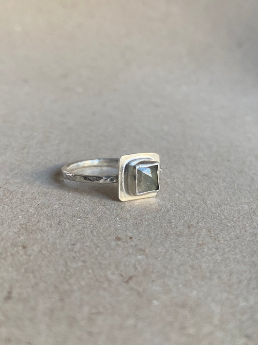 Squared Labradorite Ring - Maggie Alagna | Artisan Jewelry