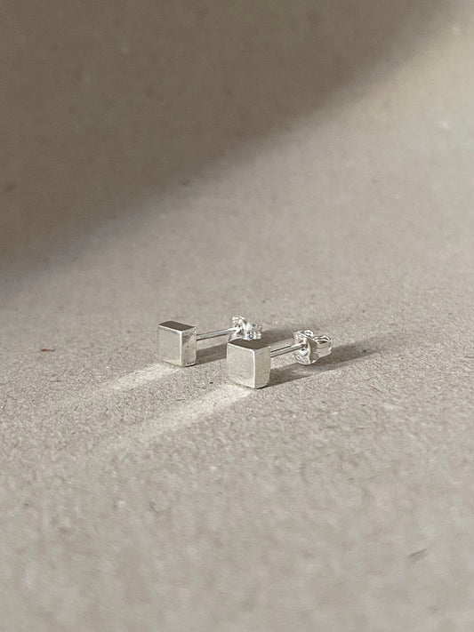 Smooth Square Studs - Maggie Alagna | Artisan Jewelry