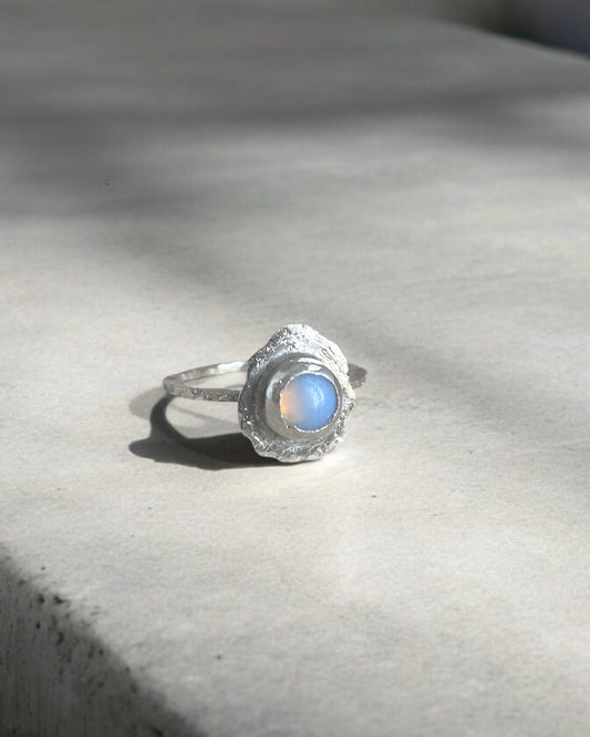 Opal Silver Ring