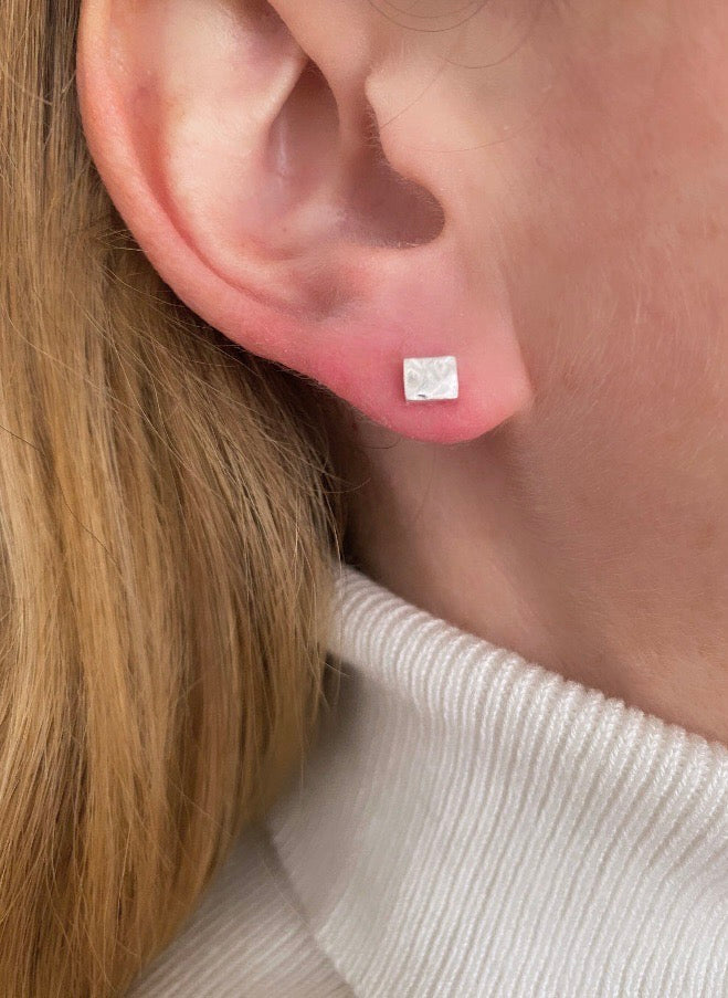 Rectangle Studs Medium - Maggie Alagna | Artisan Jewelry