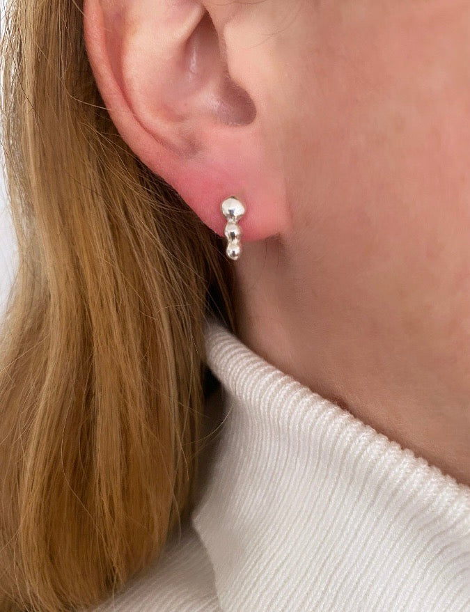 Triple Sphere Studs - Maggie Alagna | Artisan Jewelry