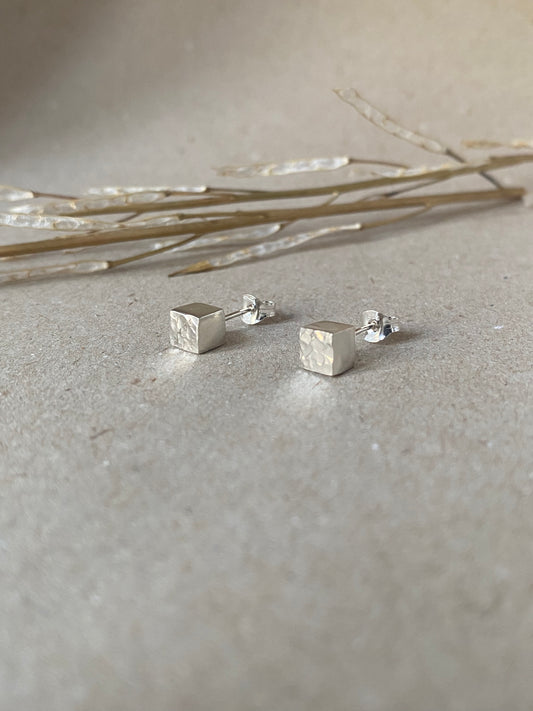 Cube Studs Medium - Maggie Alagna | Artisan Jewelry