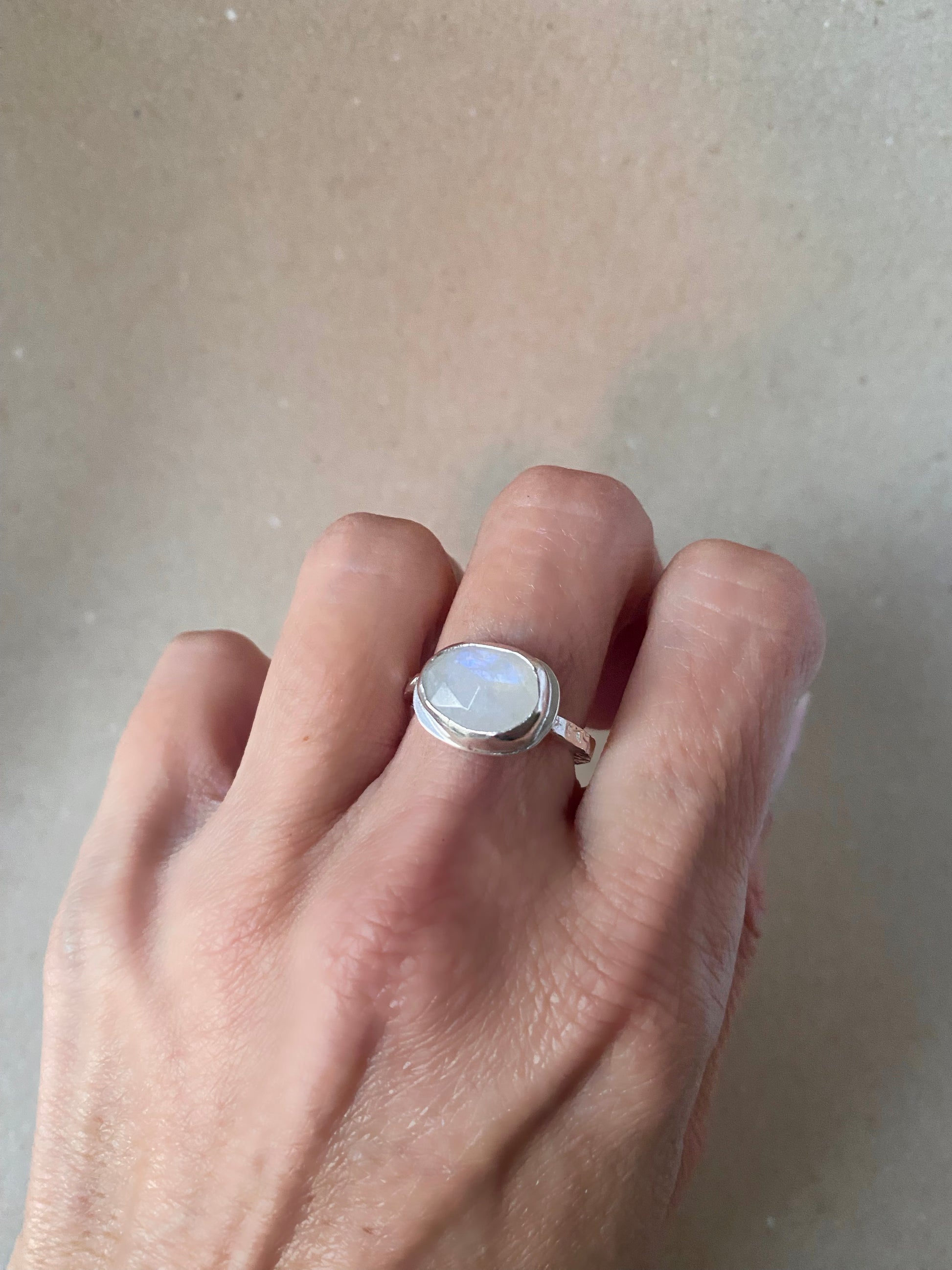 Oval Moonstone Ring - Maggie Alagna | Artisan Jewelry