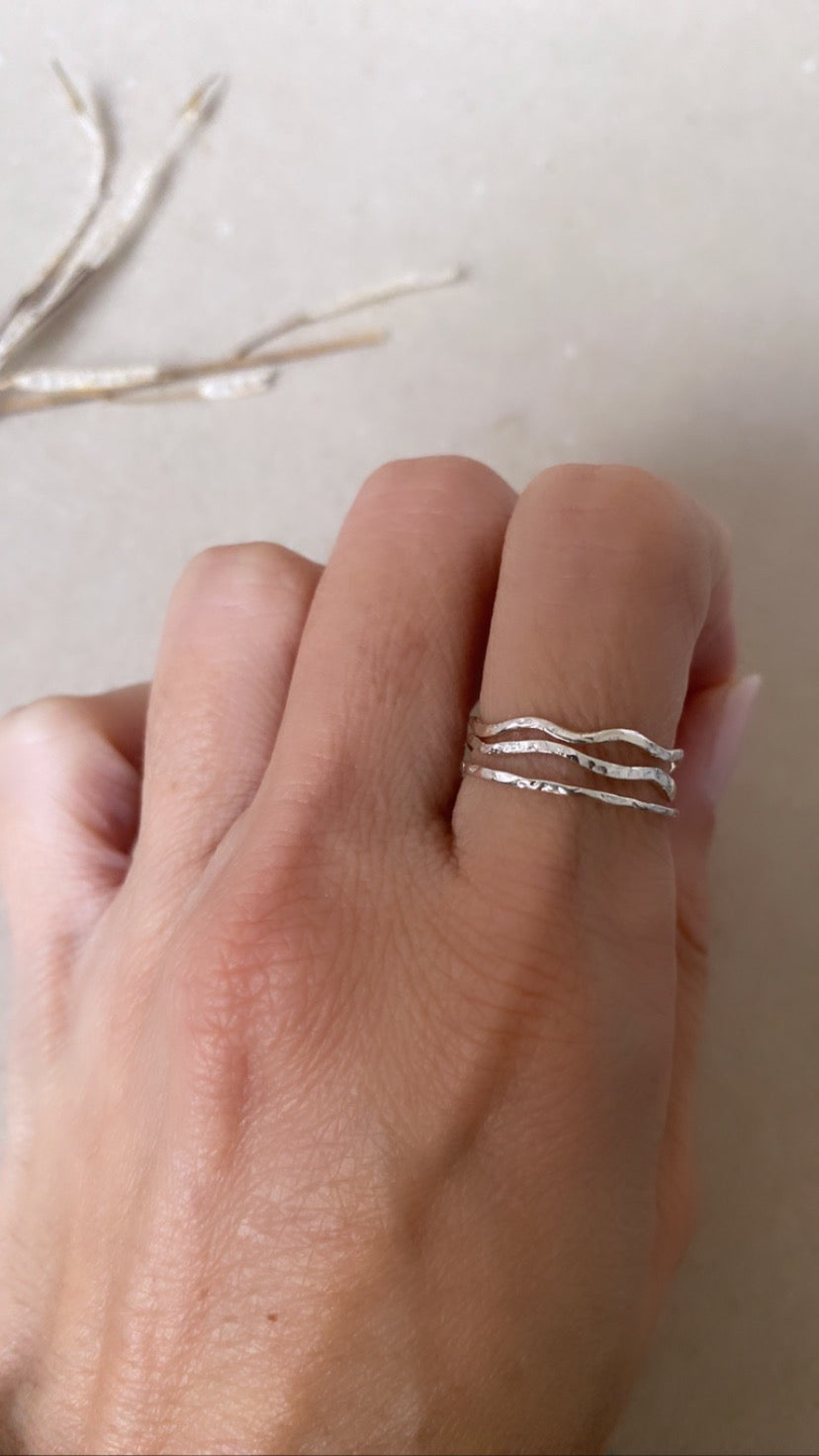 Triple Stackable Ring Set - Maggie Alagna | Artisan Jewelry